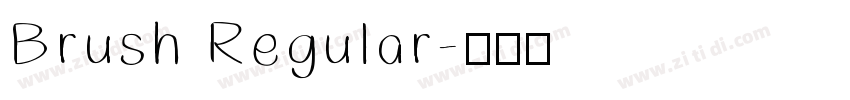 Brush Regular字体转换